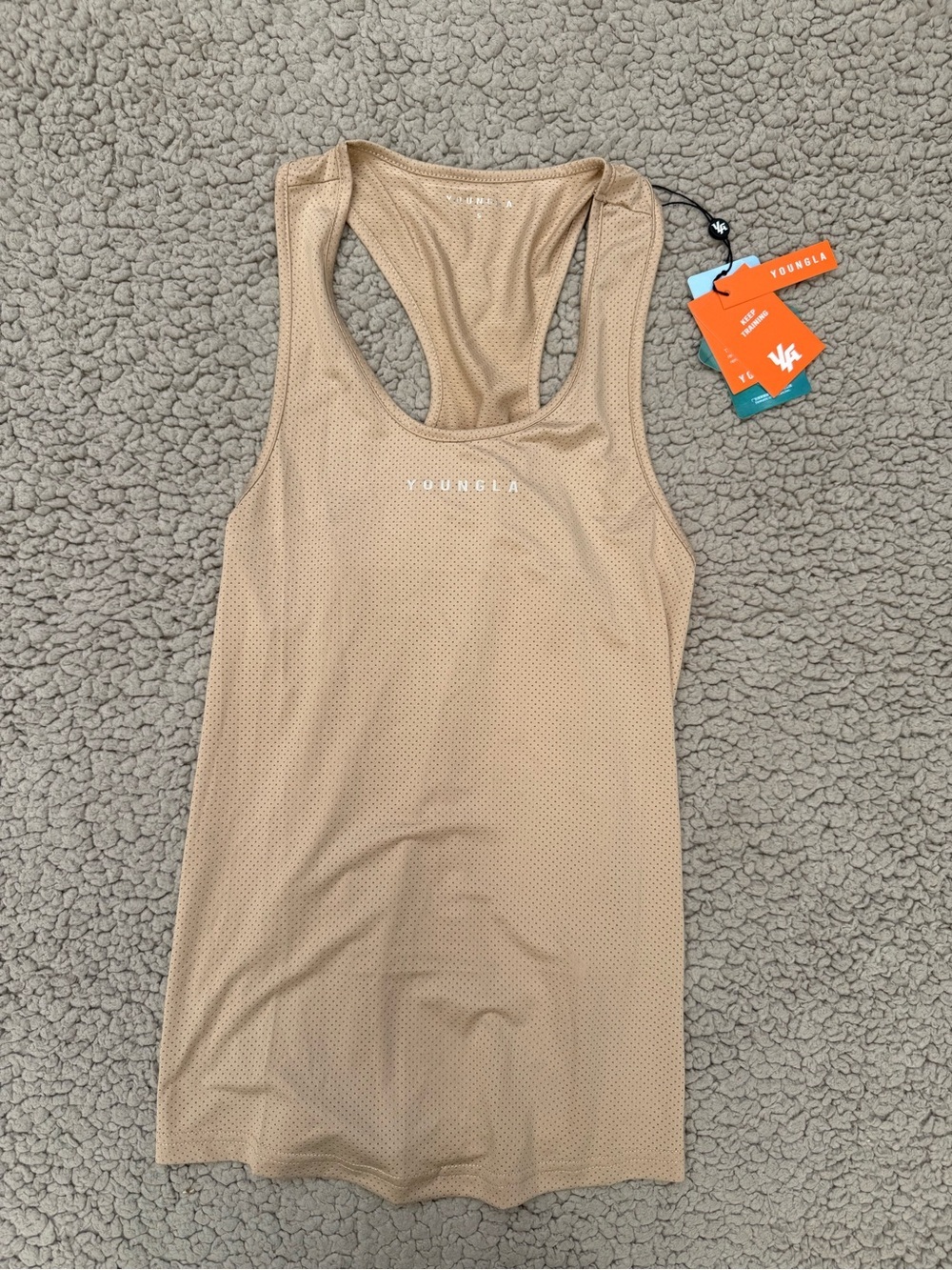 NWT YoungLA Women's Tank Top in Beige